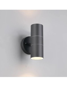 Applique extérieure TURIA anthracite éclairage haut et bas IP44