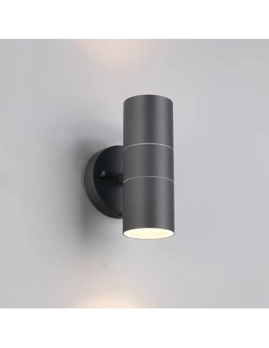 Applique extérieure TURIA anthracite éclairage haut et bas IP44