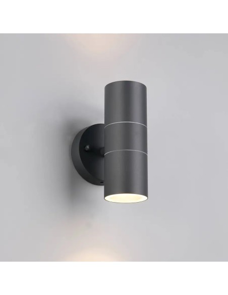 Applique extérieure TURIA anthracite éclairage haut et bas IP44