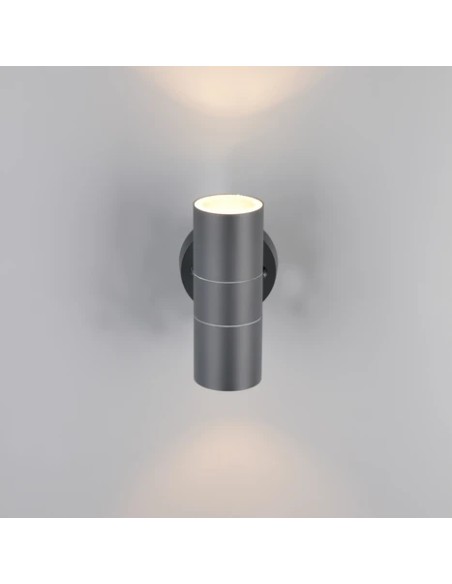 Luminaire mural TURIA 2 ampoules GU10 design moderne pour façade