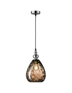 Suspension Led Uller verre ambré - Fischer & Honsel Leluminaireled.com