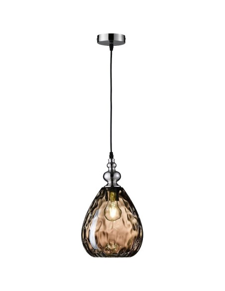 Suspension Led Uller verre ambré - Fischer & Honsel Leluminaireled.com