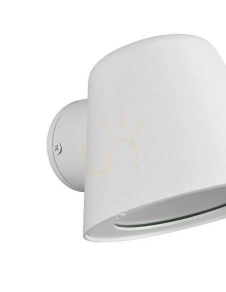 Applique murale extérieure BENI blanc compact pour entrée et terrasse