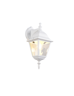 Applique extérieure LIVENZA blanc mat avec verre transparent