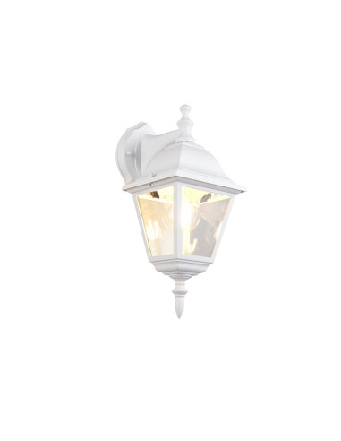 Applique extérieure LIVENZA blanc mat avec verre transparent