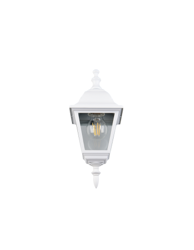 Applique extérieure LIVENZA blanc E27 verre IP44
