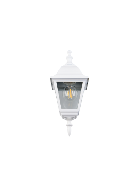 Applique extérieure LIVENZA blanc E27 verre IP44