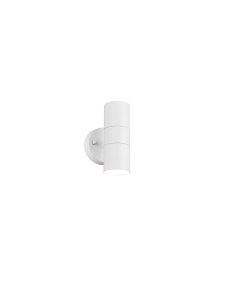 Applique murale TURIA en céramique blanc mat avec éclairage haut et bas