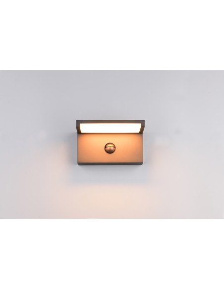 Applique LED RAVI 13W 1500lm détecteur PIR IP54 noir