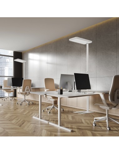 Lampadaire 55W 6250LM 4000K Aluminium Blanc - Mantra - Marsala