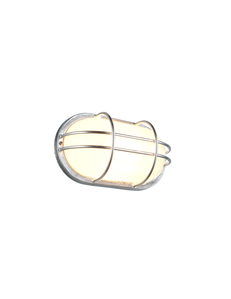 Applique extérieure TUMEN finition zinc avec diffuseur blanc IP44