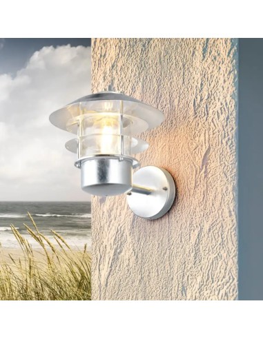 Applique murale extérieure RUVUMA E27 zinc IP44 lanterne
