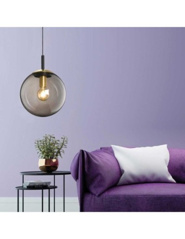 Suspension Led Dini verre fumé - Fischer & Honsel Leluminaireled.com