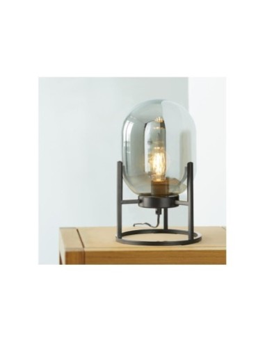 Lampe de table Led verre fumé - Fischer & Honsel - Regi Leluminaireled.com