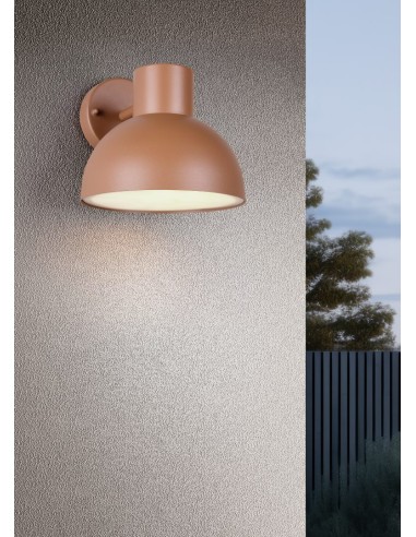 Luminaire extérieur ELBE E27 IP44 couleur abricot pour façade