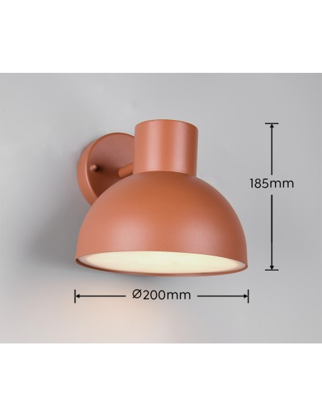 Applique extérieure ELBE design classique couleur abricot jardin et terrasse