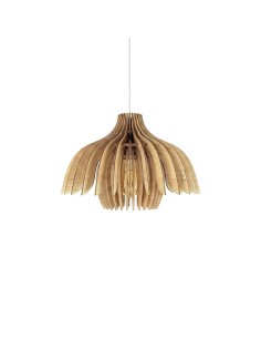 Suspension en teinté chêne Diam. 37 cm 1xE27 12 W - Atelier Loupiote - Tullia