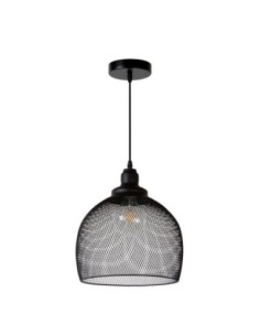 Suspension Led  intérieure  Mesh ronde noire - Lucide Leluminaireled.com 2