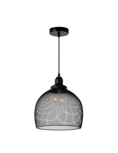 Suspension Led  intérieure  Mesh ronde noire - Lucide Leluminaireled.com