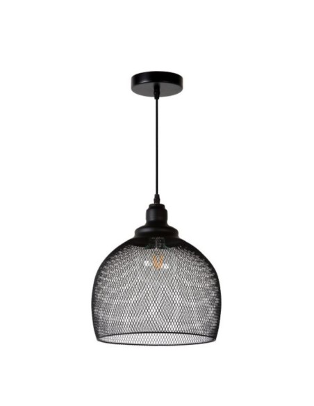 Suspension Led  intérieure  Mesh ronde noire - Lucide Leluminaireled.com