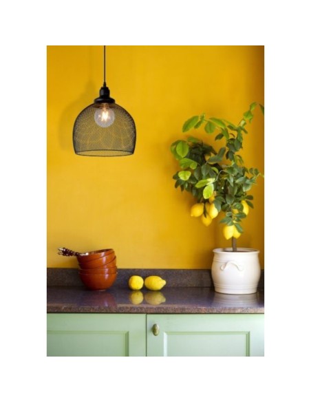 Suspension Led  intérieure  Mesh ronde noire - Lucide Leluminaireled.com