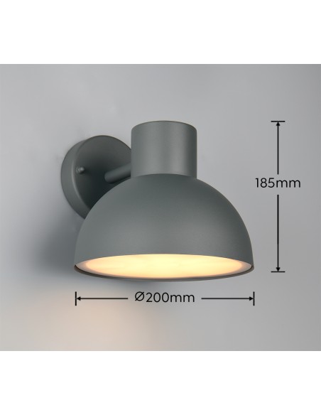 Luminaire extérieur ELBE E27 IP44 couleur abricot pour façade
