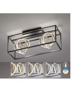 Plafonnier Led CCT 2 points lumineux Gisi - Fischer & Honsel Leluminaireled.com