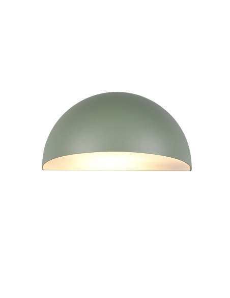 Détail applique murale MAAS design sobre vert extérieur Trio Lighting