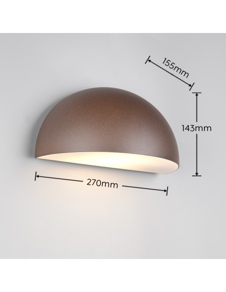 Applique extérieure MAAS E27 IP44 pour façade et terrasse