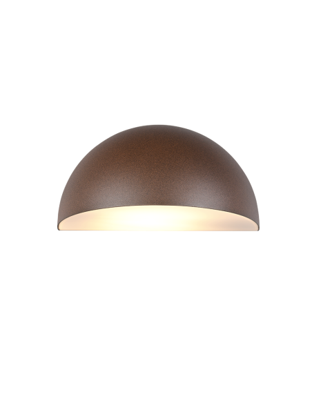 Détail applique murale MAAS design extérieur rouille Trio Lighting