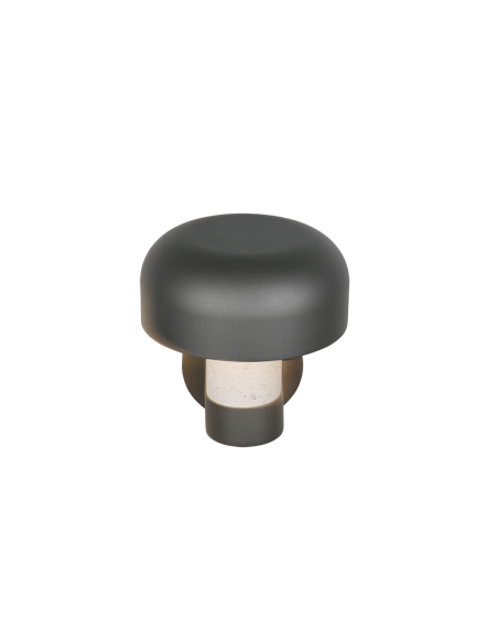 Applique murale Fraser béton E27 IP54 design champignon