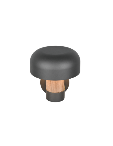 Applique murale Fraser détecteur E27 IP54 bois champignon