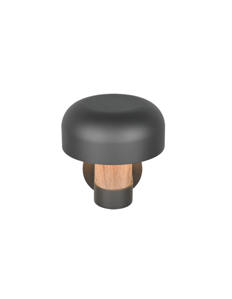 Applique murale Fraser détecteur E27 IP54 bois champignon