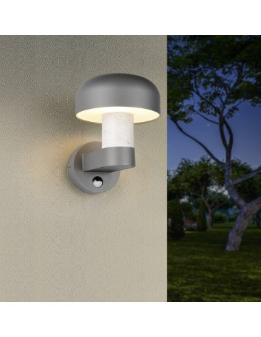 Applique extérieure IP54 effet béton design champignon E27