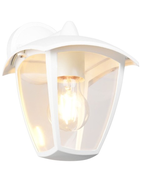Applique extérieure Venta blanche IP44 compatible E27