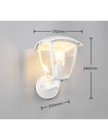 Applique extérieure Venta noir mat IP44 compatible E27