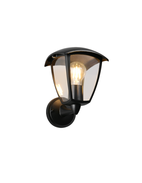 Applique extérieure Venta noir mat en fonte d’aluminium Trio