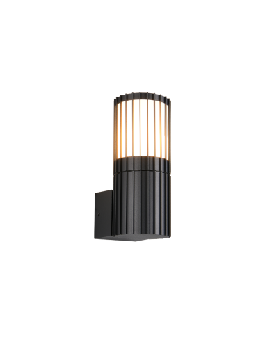 Applique extérieure Volga anthracite compacte en fonte d’aluminium