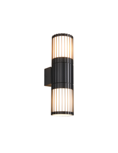 Applique extérieure Volga anthracite double éclairage 2xE27
