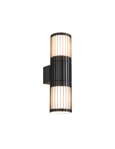 Applique extérieure Volga anthracite double éclairage 2xE27