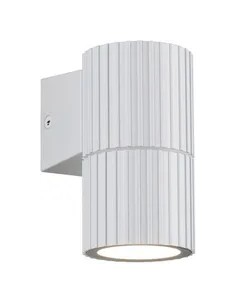 Applique extérieure Parana blanche en aluminium GU10