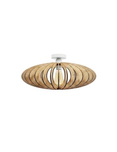 Plafonnier teinté chêne Diam. 50 cm E27 12W - Atelier Loupiote - Mini Néo