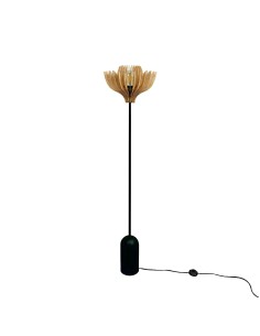 Lampadaire Led teinté chêne  Diam. 37 cm 12W - Atelier Loupiote - Tullia