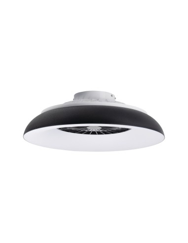 Plafonnier ventilateur dimmable CCT RGB blanc/noir - Kanlux - Plave pan