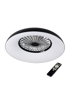 Plafonnier ventilateur dimmable CCT RGB blanc/noir - Kanlux - Plave pan 2