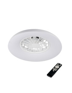 Plafonnier ventilateur dimmable CCT RGB blanc 48W - Kanlux - Plave pan