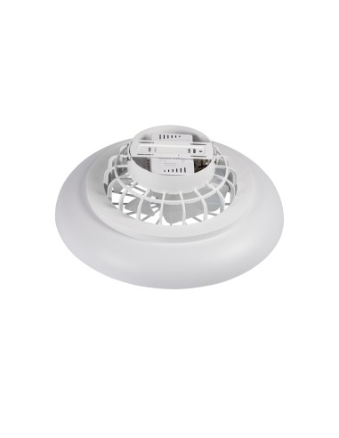 Plafonnier ventilateur dimmable CCT RGB blanc 48W - Kanlux - Plave pan