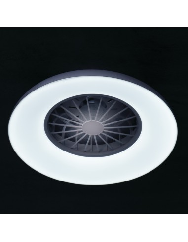 Plafonnier ventilateur dimmable CCT RGB blanc 48W - Kanlux - Plave pan
