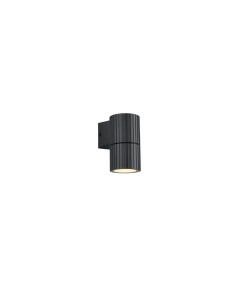 Applique extérieure Parana noire en aluminium GU10