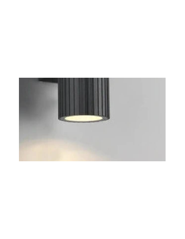 Applique murale extérieure Parana noire IP44 design moderne